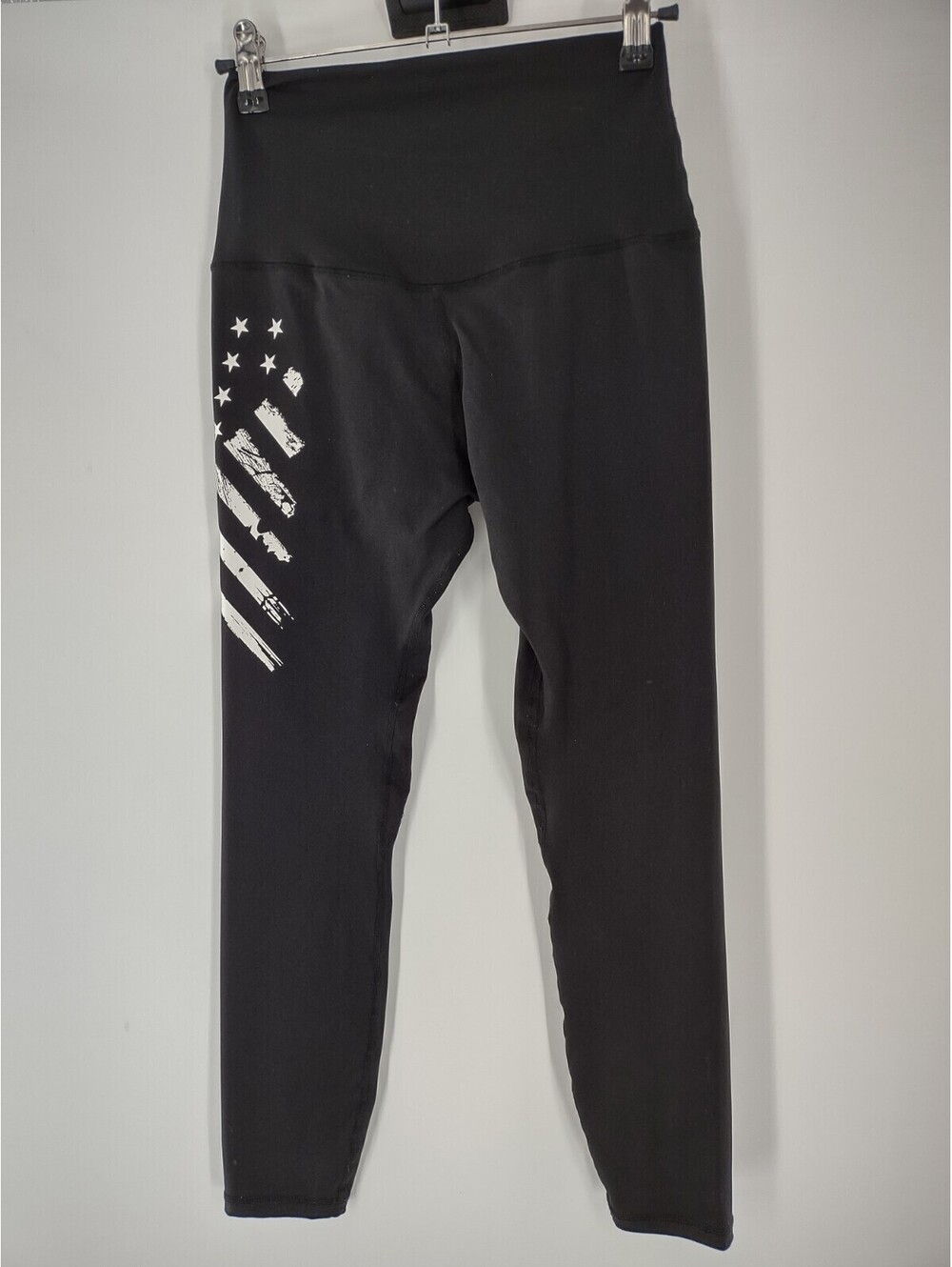 Authentic Women's Leggings Size Small With Flag On Leg 079